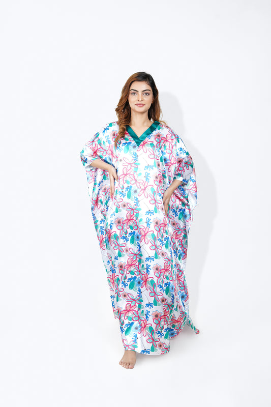 Vittorian bliss Elegance Caftan is very forgiving and loose fitting for maximum comfort and best wear. To choose your favourite colour from vittorian bliss caftan range so might find yourself buying one in each colour option.