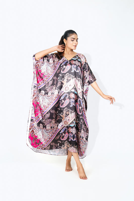 Vittorian bliss Elegance Caftan is very forgiving and loose fitting for maximum comfort and best wear. To choose your favourite colour from vittorian bliss caftan range so might find yourself buying one in each colour option.