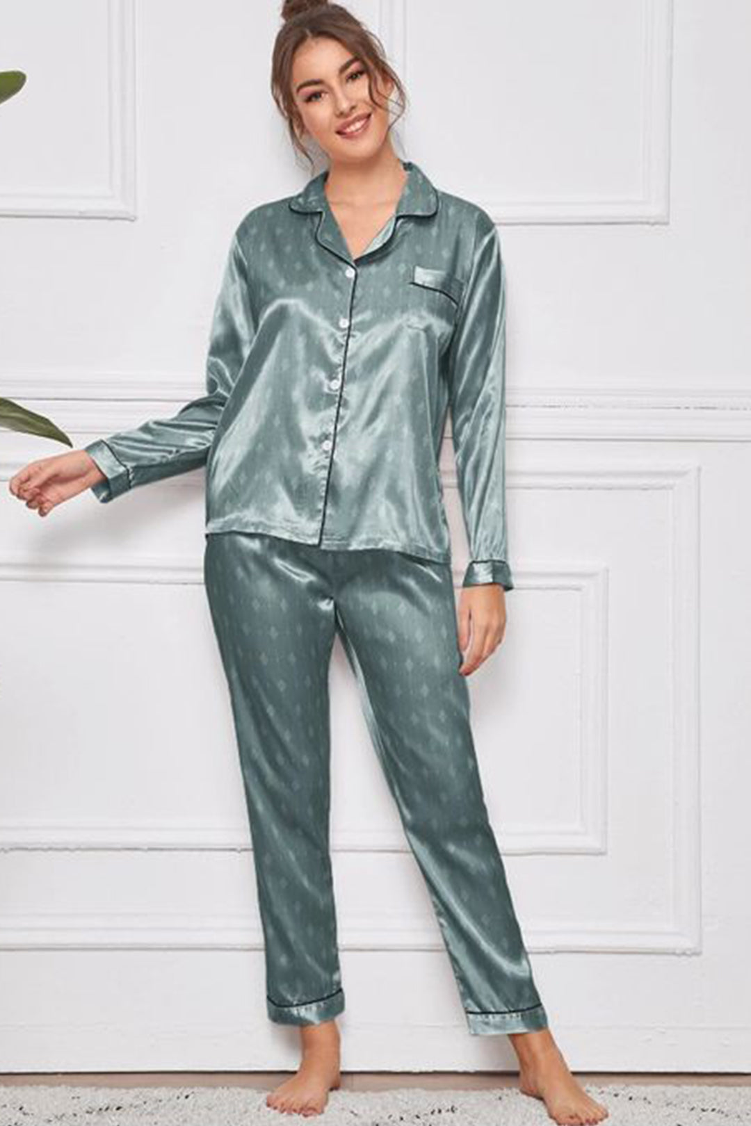 Studio By Arj Sleep in Luxury Premium Pajama Sets for Restful Nights With Black Contract Pippin