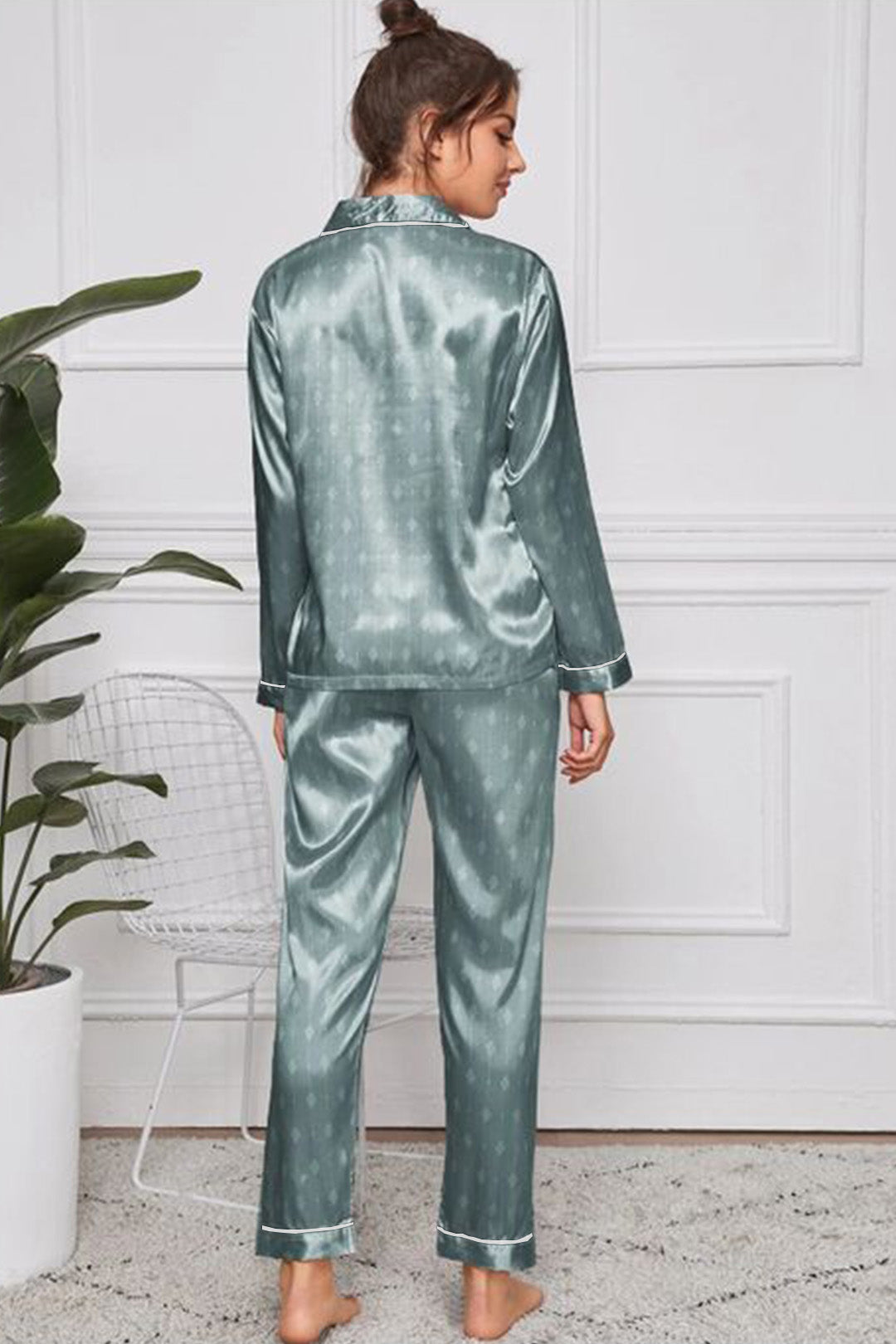 Studio By Arj Sleep in Luxury Premium Pajama Sets for Restful Nights With White Contract Pippin