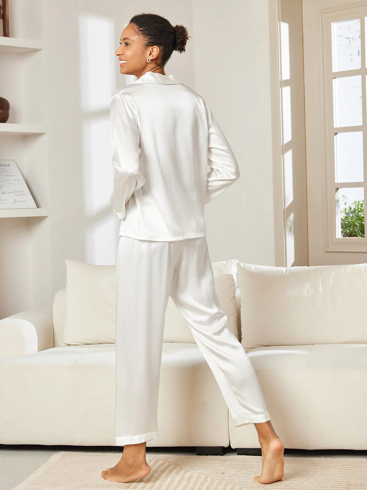Bella de Fashion Batch-3 Chic Choices Satin Silk Plain Pajama Set