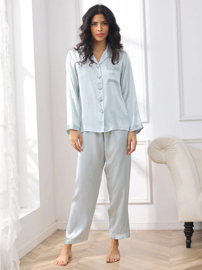 Bella de Fashion Batch-3 Chic Choices Satin Silk Plain Pajama Set