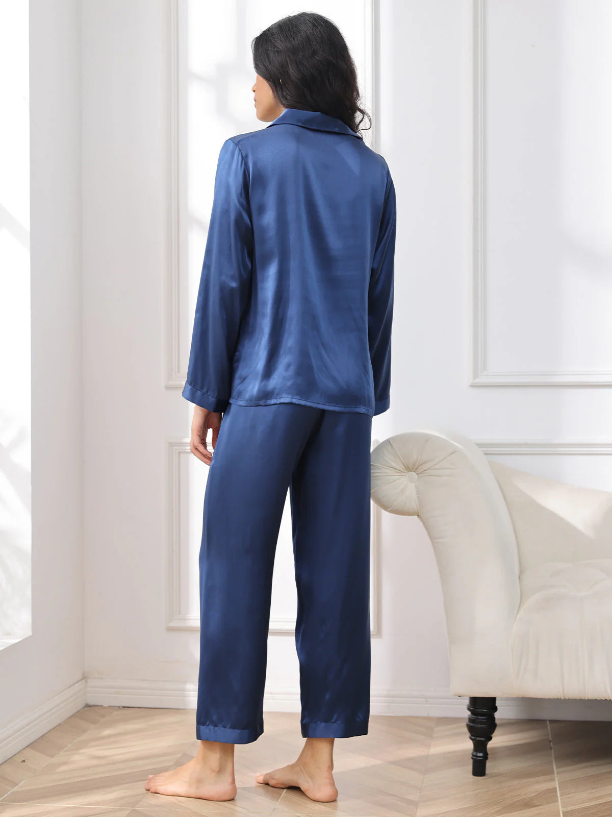 Pack of 2 Bella de Fashion Chic Choices Satin Silk Plain Pajama Set