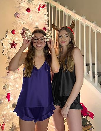 Rachel Lingerie Store Episode-3 Adjustable Spaghetti Strap Butter Silk Ruffle Camisole Set