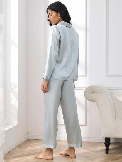 Pack of 2 Bella de Fashion Chic Choices Satin Silk Plain Pajama Set