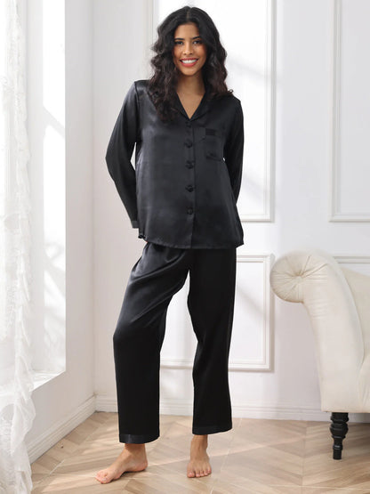 Bella de Fashion Batch-3 Chic Choices Satin Silk Plain Pajama Set