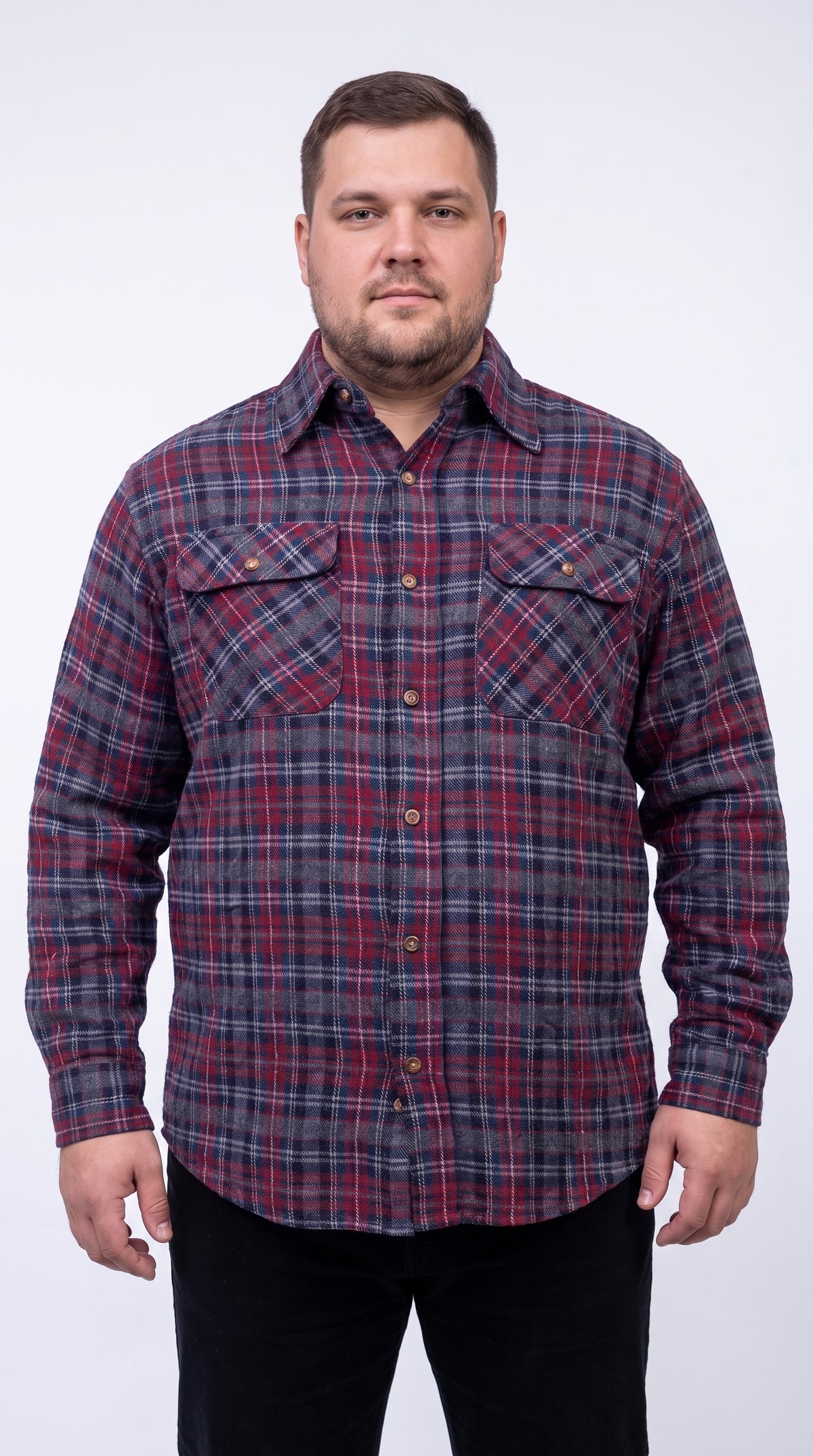 Winter Comfort Plus Brawny Shirt 100% cotton both side brush 8 Oz