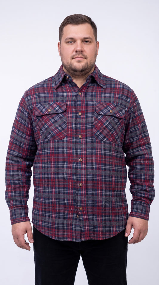 Winter Comfort Plus Brawny Shirt 100% cotton both side brush 8 Oz