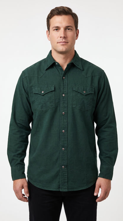 Winter Warm Comfort Chamois Shirt 100% cotton both side brush 8 Oz