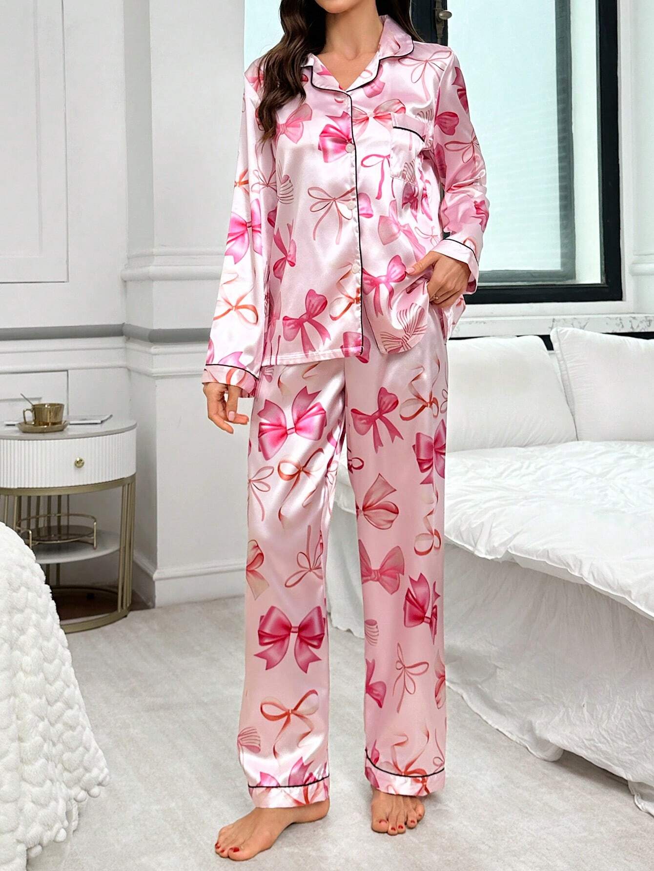 Bibiana silk PJ Season -1 This fabric is specially designed for women. It is very comfortable and ideal for a calm and peaceful night’s sleep, and it comes with a warranty covering everything