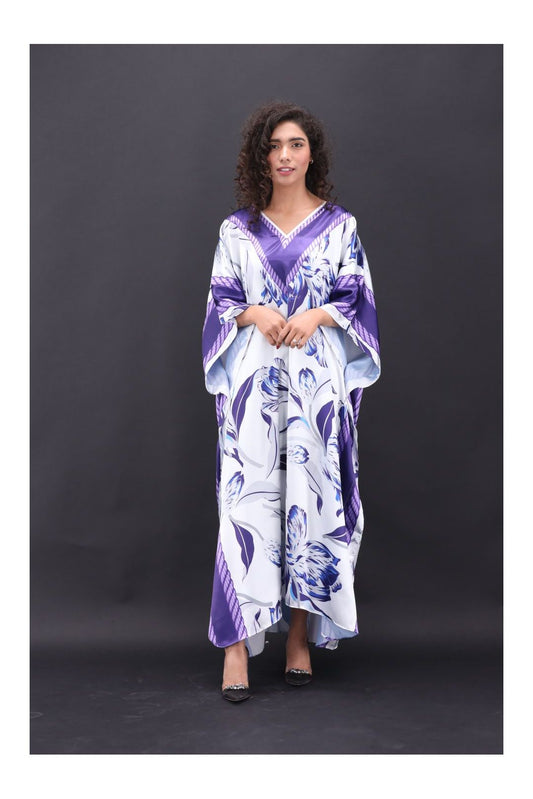 Grace Silk Kaftan-5 is very forgiving and loose fitting for maximum comfort and best wear. To choose your favorite color range so might find yourself buying one in each color option