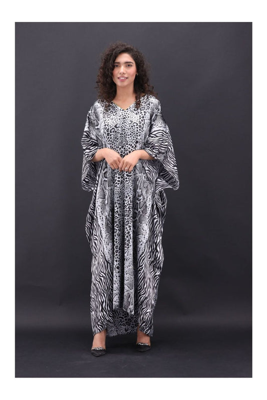 Grace Silk Kaftan-5 is very forgiving and loose fitting for maximum comfort and best wear. To choose your favorite color range so might find yourself buying one in each color option Regular
