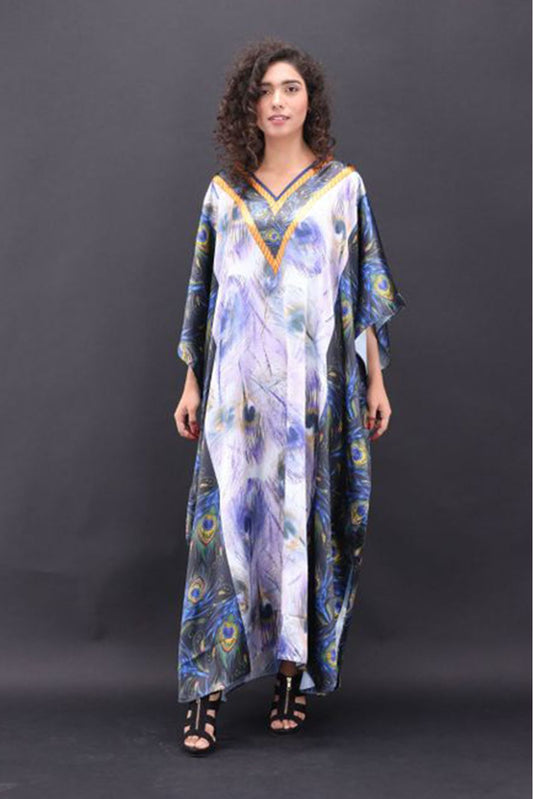 Grace Silk Kaftan-5 is very forgiving and loose fitting for maximum comfort and best wear. To choose your favorite color range so might find yourself buying one in each color option