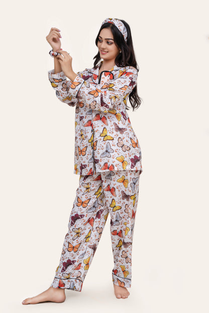 Javeria Junaid Moisture, Wicking, breathable, lightweight fabric Pajama Set