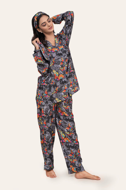 Javeria Junaid Cotton Finish Moisture, Wicking, breathable, lightweight fabric Pajama Set