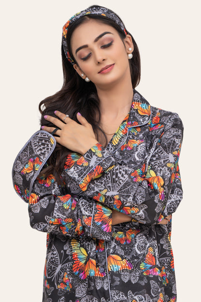 Javeria Junaid Cotton Finish Moisture, Wicking, breathable, lightweight fabric Pajama Set