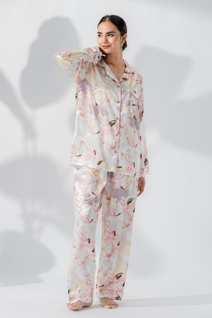 Iqra Usmaani Relaxed Sleepwear 2 pcs nightwear/sleepwear night suit