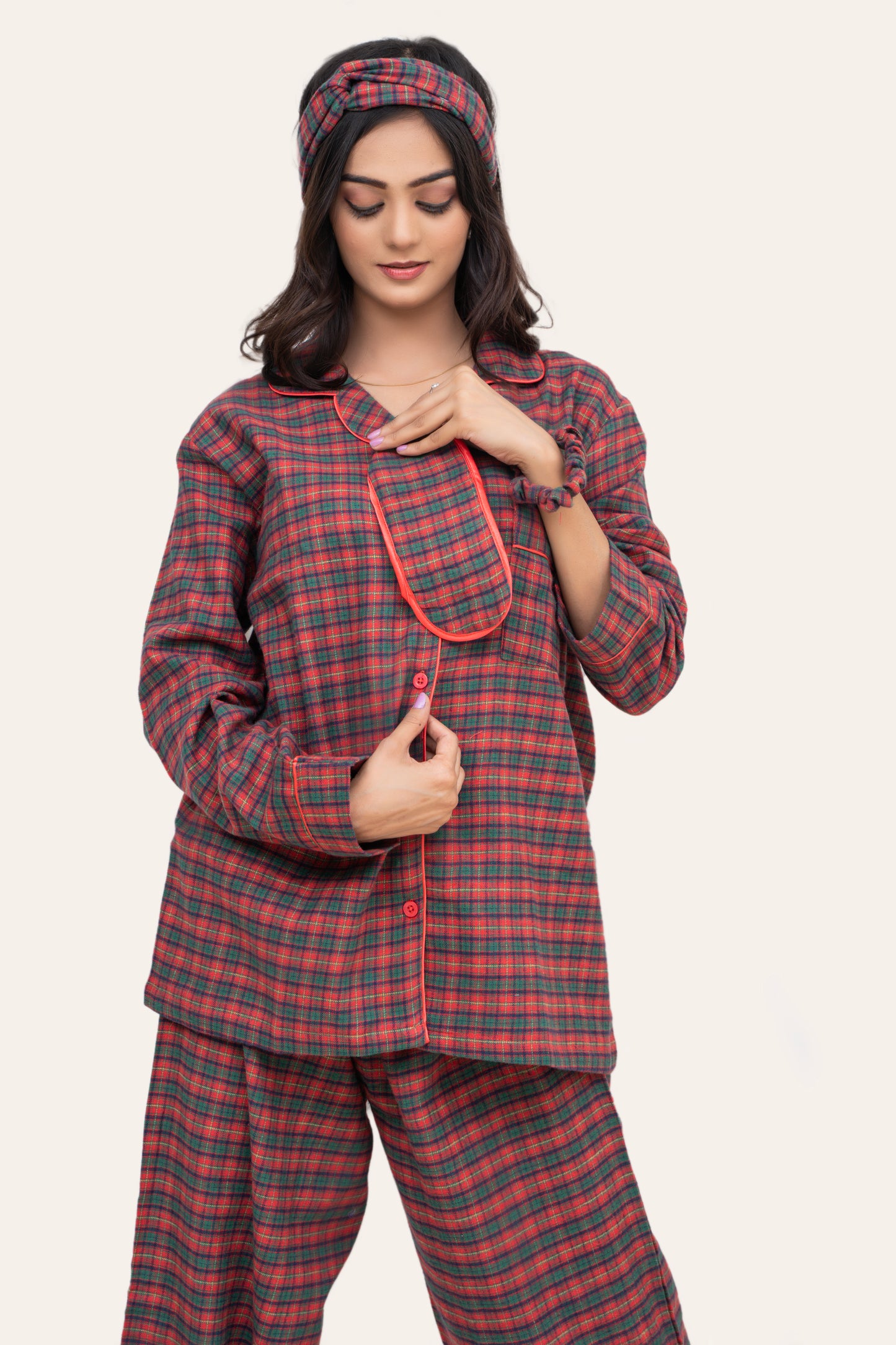 Studio By Arj Women Light Weight Cotton Flannel 100% Cotton Both Side Brush Wearing Warm