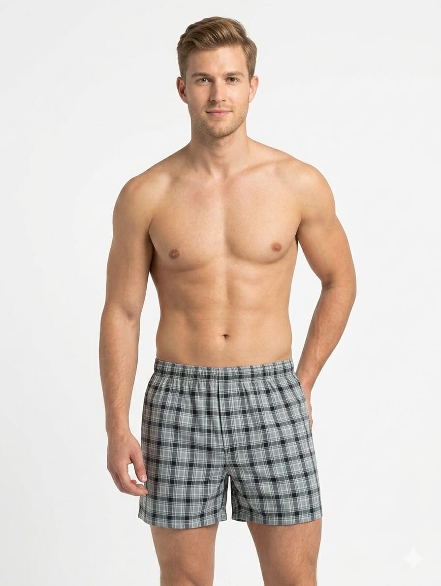 Sebastian Men's Pack OF 3 Milano series of Boxer/Short like Cotton Pre-shrink permanent color super soft loose fit relaxer Underwear/Sleepwear
