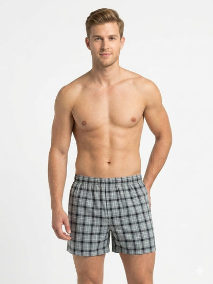 Sebastian Men's Pack OF 3 Milano series of Boxer/Short like Cotton Pre-shrink permanent color super soft loose fit relaxer Underwear/Sleepwear