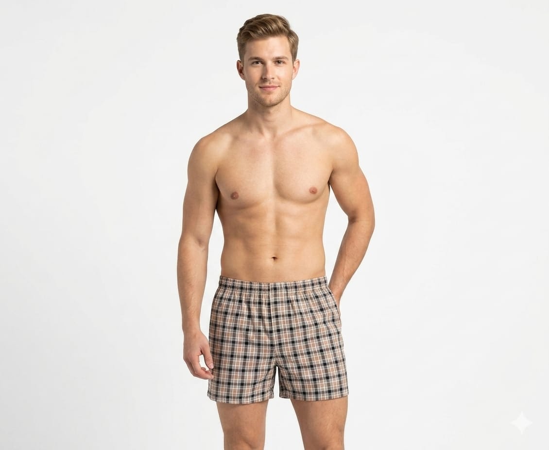 Sebastian Men's Pack OF 3 Milano series of Boxer/Short like Cotton Pre-shrink permanent color super soft loose fit relaxer Underwear/Sleepwear