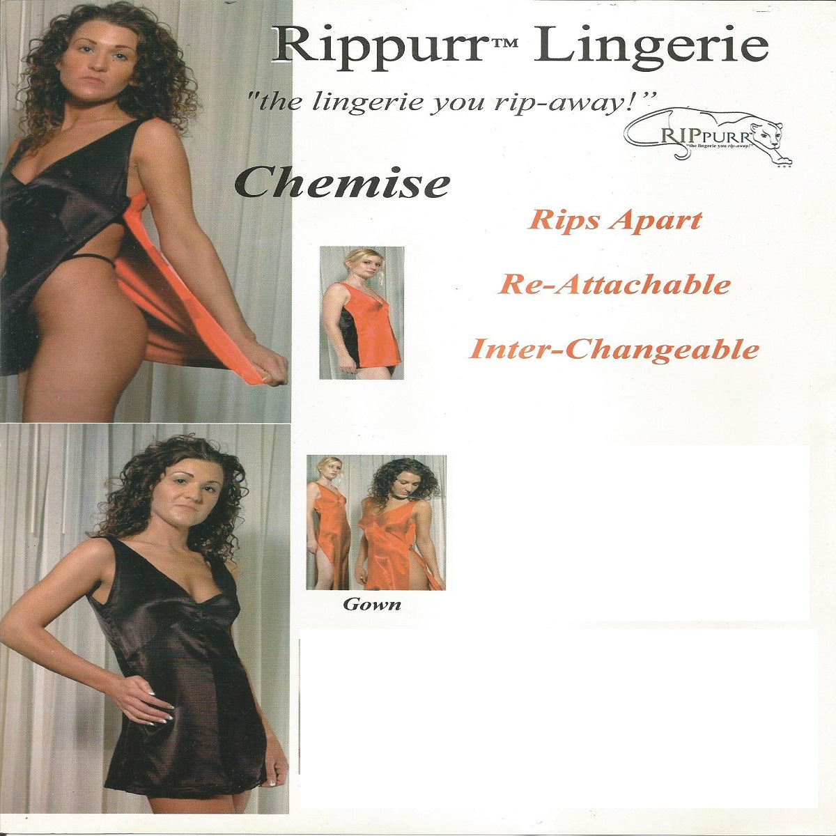 Ripper Designed especially for newly married couples, this garment combines comfort, elegance, and practicality.