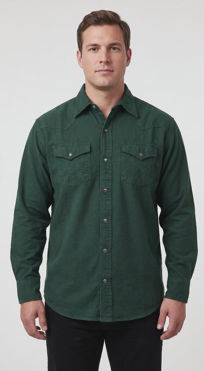 Winter Warm Comfort Chamois Shirt 100% cotton both side brush 8 Oz