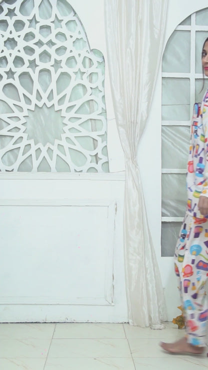 Javeria Junaid Moisture, Wicking, breathable, lightweight fabric Pajama Set