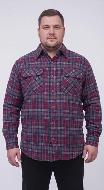Winter Comfort Plus Brawny Shirt 100% cotton both side brush 8 Oz